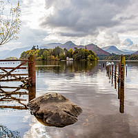 Buy canvas prints of Through The Gate at Derwentwater by Roger Green