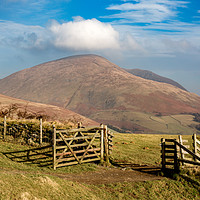 Buy canvas prints of Pathway to Blencathra by Roger Green