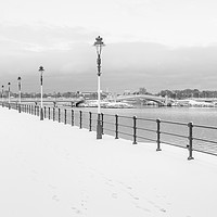 Buy canvas prints of Marine Lake in the Snow by Roger Green