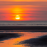 Buy canvas prints of Ainsdale Beach Sunset by Roger Green