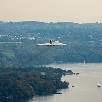Buy canvas prints of Vulcan Flypast at Ambleside by Roger Green