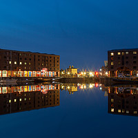 Buy canvas prints of Albert Dock Reflected by Roger Green