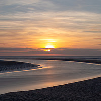 Buy canvas prints of Ainsdale Beach Sunset by Roger Green