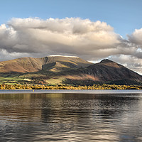 Buy canvas prints of First Snow on Skiddaw by Roger Green