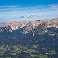 Buy canvas prints of Kaiser Mountains by Roger Green