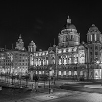 Buy canvas prints of The Three Graces in Liverpool by Roger Green