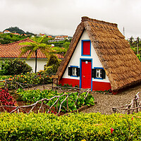 Buy canvas prints of Santanas Traditional House by Roger Green