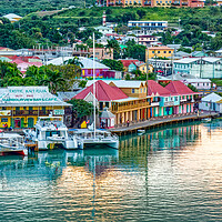 Buy canvas prints of Antigua Harbour by Roger Green