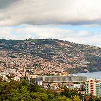 Buy canvas prints of Panoramic of Funchal by Roger Green
