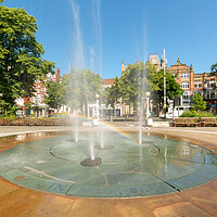 Buy canvas prints of Princess Diana Memorial Gardens in Southport by Roger Green