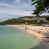 Buy canvas prints of Porthminster Beach at St Ives by Roger Green