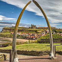 Buy canvas prints of Whitby Whale Bone Arch by Roger Green