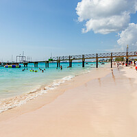 Buy canvas prints of The Boatyard in Barbados by Roger Green