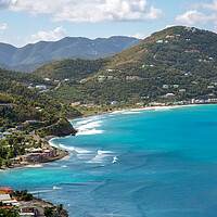 Buy canvas prints of Beautiful Bay on Tortola by Roger Green