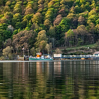 Buy canvas prints of Ullswater Steamer "Western Belle" by Roger Green
