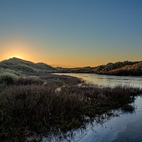 Buy canvas prints of Frozen Pond in the Ainsdale Sand Dunes by Roger Green