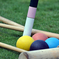 Buy canvas prints of Croquet on the Lawn by Robin Lodge
