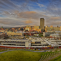 Buy canvas prints of Sheffield Panorama by Richard Peck