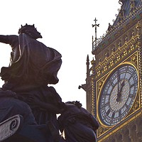 Buy canvas prints of Big Ben and Boadicea by Becky Dix