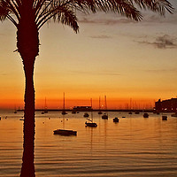 Buy canvas prints of Sunset in Ibiza by Becky Dix