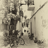 Buy canvas prints of Old City Alley. by Becky Dix