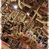 Buy canvas prints of Carousel by Becky Dix