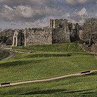 Buy canvas prints of Oystermouth Castle. by Becky Dix