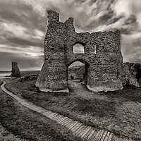 Buy canvas prints of Pennard Castle, Gower Peninsular. by Becky Dix