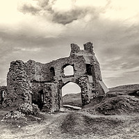 Buy canvas prints of Pennard Castle, Gower Peninsular. by Becky Dix