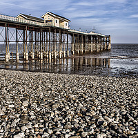 Buy canvas prints of Penarth Pier. by Becky Dix