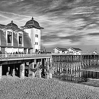 Buy canvas prints of The Pier and Pavillion in Penarth by Becky Dix