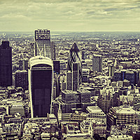Buy canvas prints of London Skyscrapers. by Becky Dix