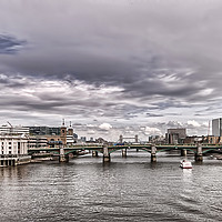 Buy canvas prints of Thames Skyline. by Becky Dix