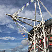 Buy canvas prints of  Millennium Stadium, Cardiff.  by Becky Dix
