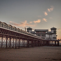 Buy canvas prints of  The Grand Pier, Weston-super-mare. by Becky Dix
