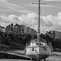 Buy canvas prints of  Moored. by Becky Dix