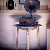 Buy canvas prints of  The Gramophone. by Becky Dix