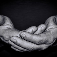Buy canvas prints of  Hands. by Becky Dix