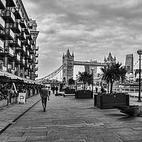 Buy canvas prints of View from Butlers Wharf. by Becky Dix
