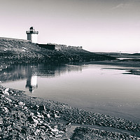 Buy canvas prints of Burry Port Lighthouse. by Becky Dix