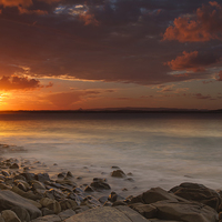 Buy canvas prints of  Stormy Sunset by Mal Gresty