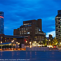 Buy canvas prints of Liverpool at night by Elaine Whitby