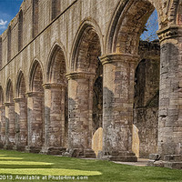 Buy canvas prints of Fountain Abbey by Elaine Whitby