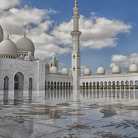 Buy canvas prints of Golden Mosque Abu dhabi  by Elaine Whitby