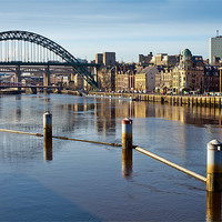 Buy canvas prints of River Tyne and it's Bridges by Richard Thomas