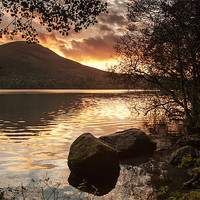 Buy canvas prints of Loweswater Sunset by Richard Thomas