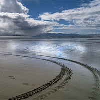 Buy canvas prints of Tracks in the sand by Richard Thomas