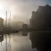 Buy canvas prints of Foggy Morning by Richard Thomas