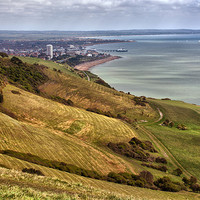 Buy canvas prints of Eastbourne and Sussex Coastline by Richard Thomas