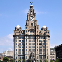 Buy canvas prints of Liver Building by Jenny Challinor